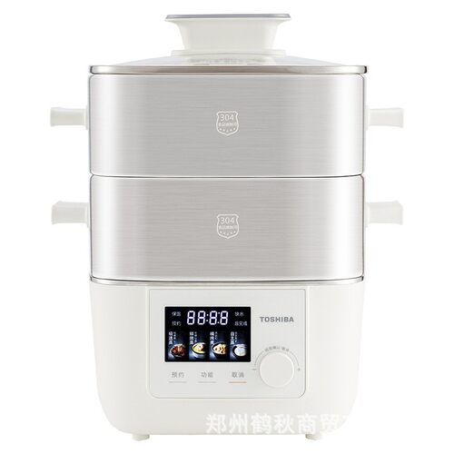 美的ES-08MHVC电蒸锅0塑0涂层SE家用2025新款蒸菜蒸煮炖多功能一