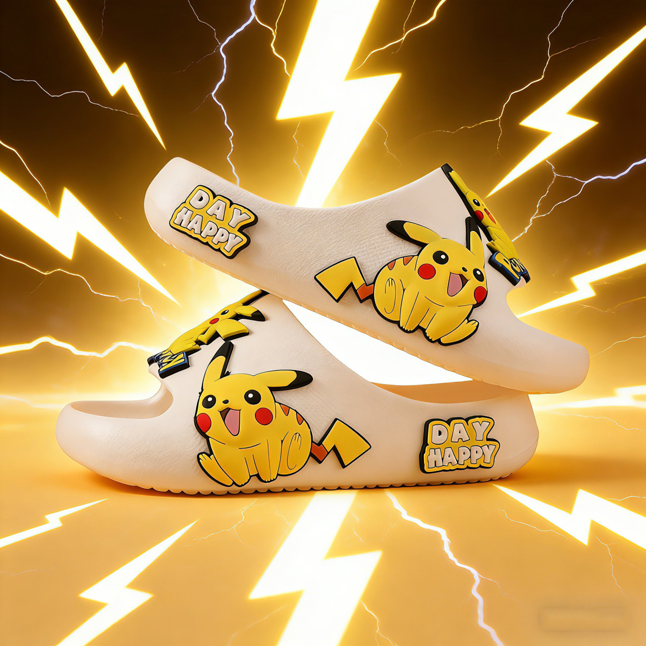 皮卡丘儿童拖鞋卡通防滑男童凉拖鞋软底宝宝女童拖鞋小孩浴室洗澡