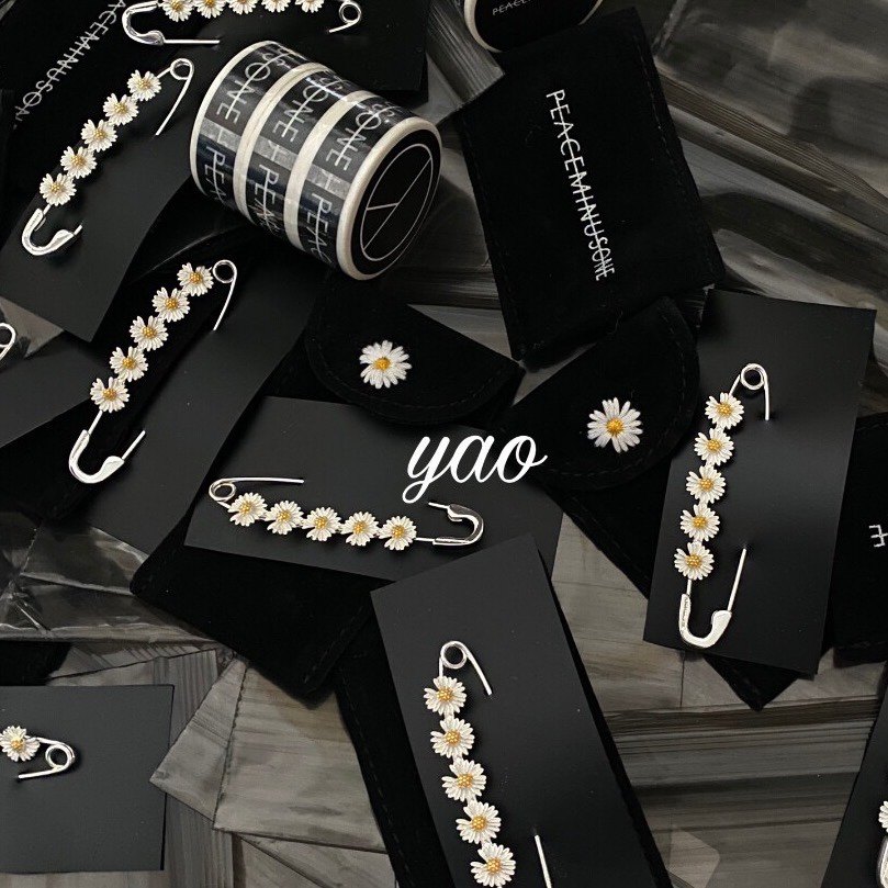 peaceminusone 雏菊 别针PMO DAISY SAFETY PIN #1 SILVER