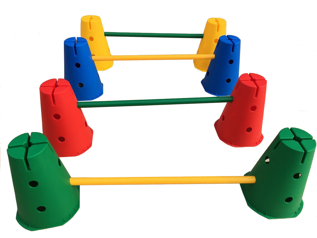 感统训练器材儿童家用早教幼儿园益智组合雪糕筒套装游戏圆桶跨栏