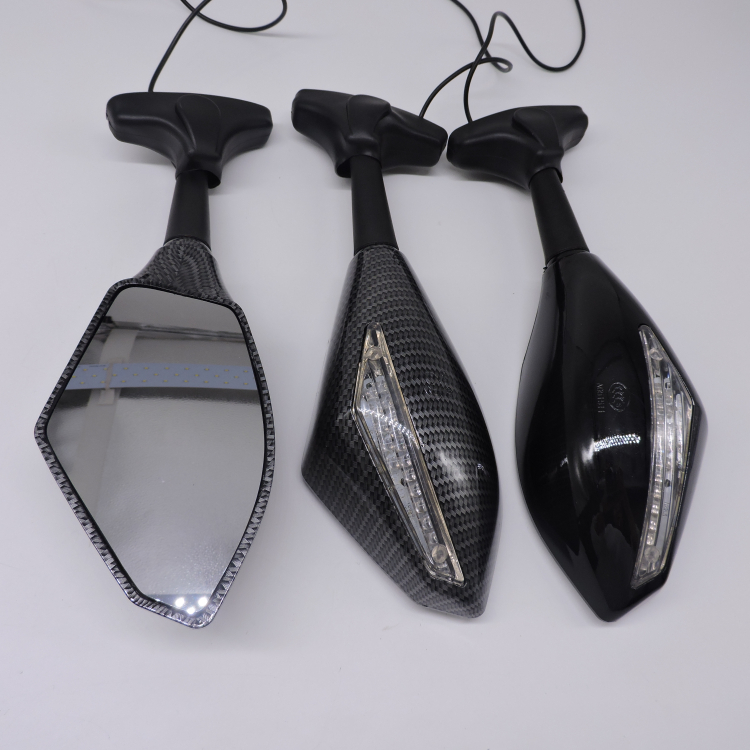 适用铃木GSXR250GSX250R17-21年改装摩托车后视镜反光镜带转向灯