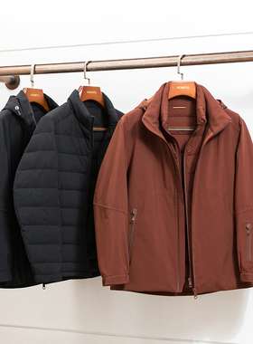 Z版34900 滑雪系列 冬季男士三合一户外鹅绒服 鹅绒户外三合一男