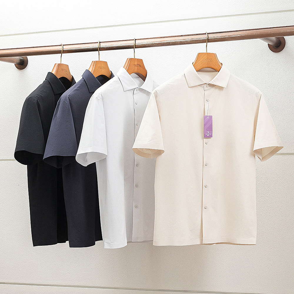 精致休闲 科技赋能 夏季男士户外超薄衬衫夏季男轻量速干短袖衬衫