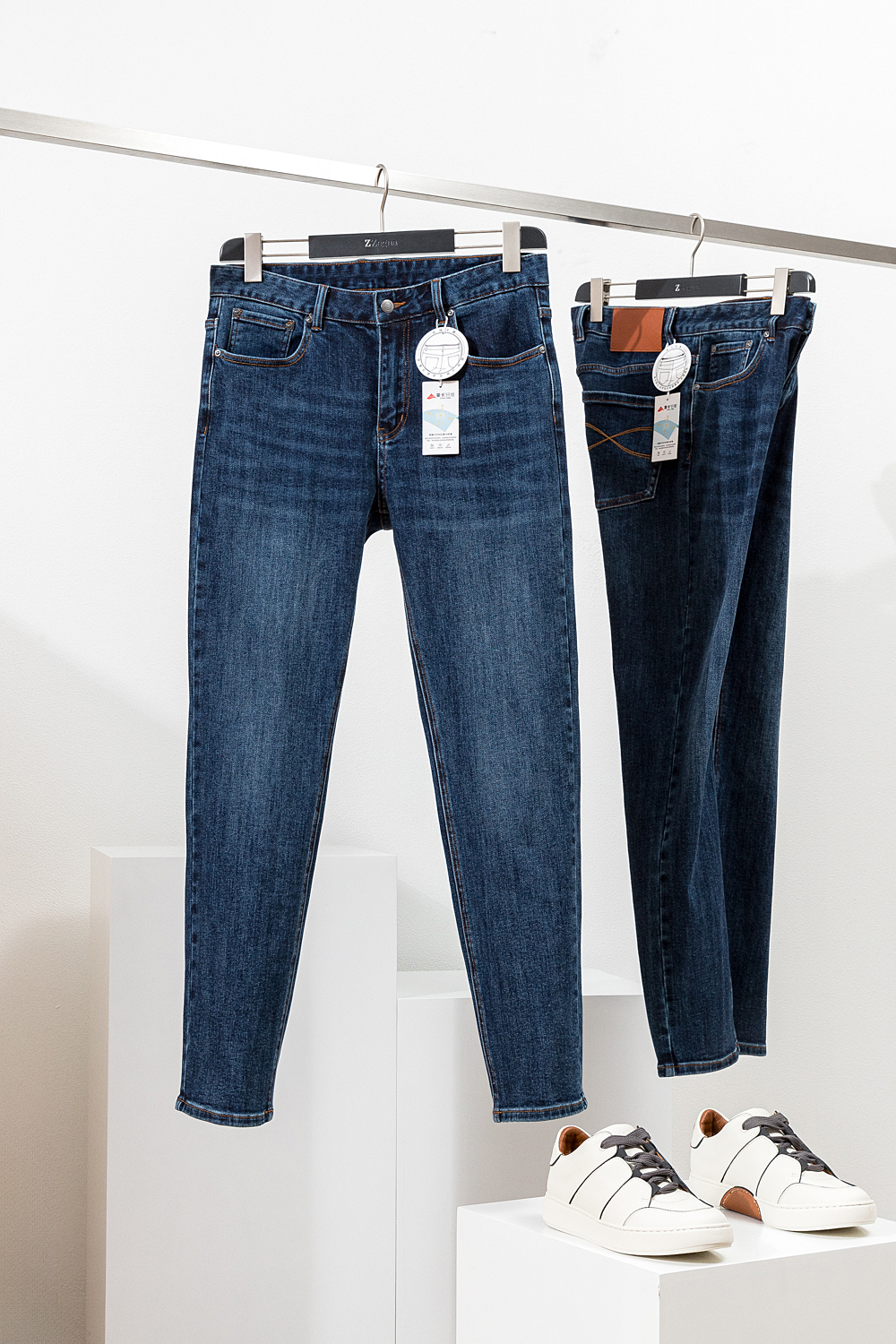 柔软弹力干爽牛仔裤休闲裤