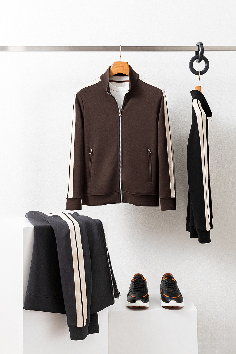 立领春秋云朵般柔和细腻夹克卫衣