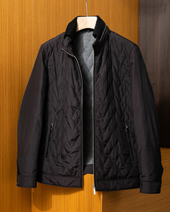仅31件！柜4980！秋冬保暖棉衣男冬季简约立领百搭绗缝菱格外套男