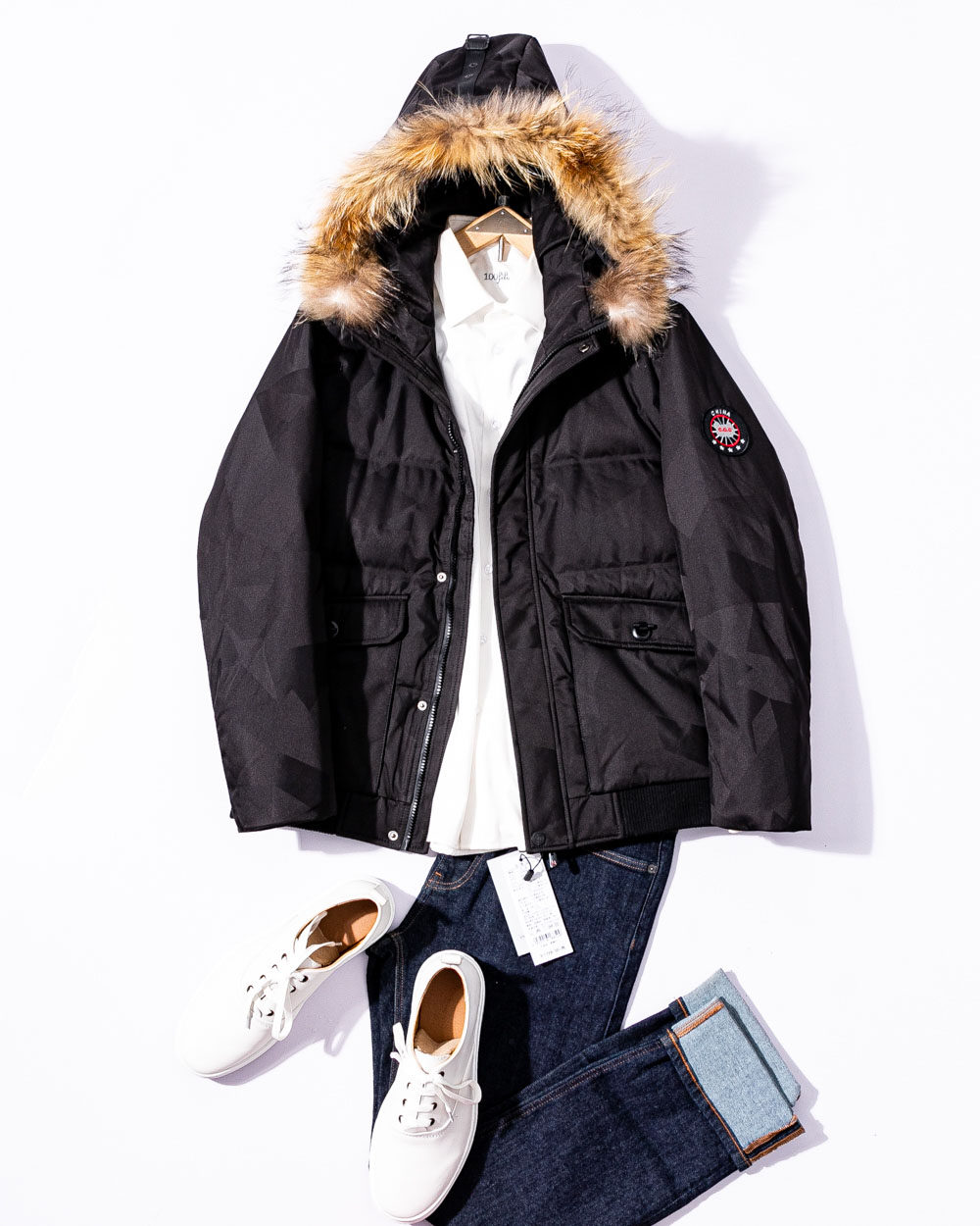 男士冬季保暖短款派克羽绒服外套