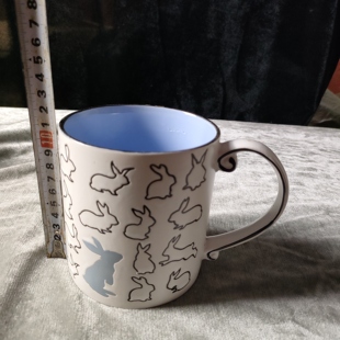 包邮 微瑕介意勿拍满20 实物如图 外贸出口兔子马克杯