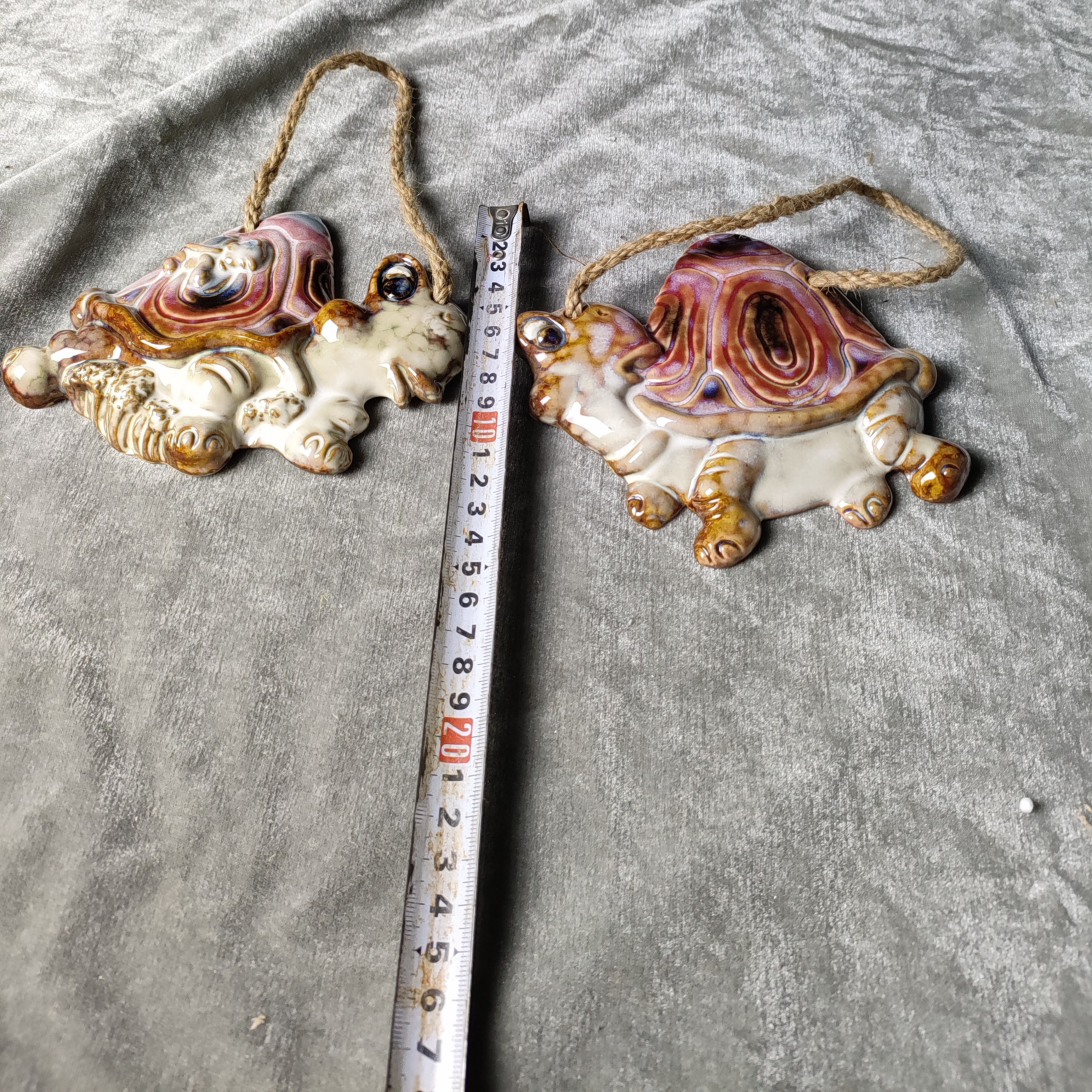 外贸出口乌龟挂件，两个一组，实物如图，微瑕介意勿拍满20包邮