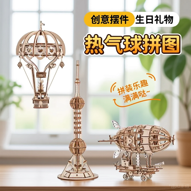 热气球东方明珠飞艇手工拼装
