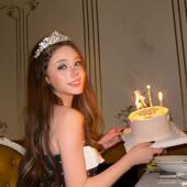 公主 生日皇冠芭比娃娃 闪亮王冠女孩发箍派对水钻舞会生日发饰