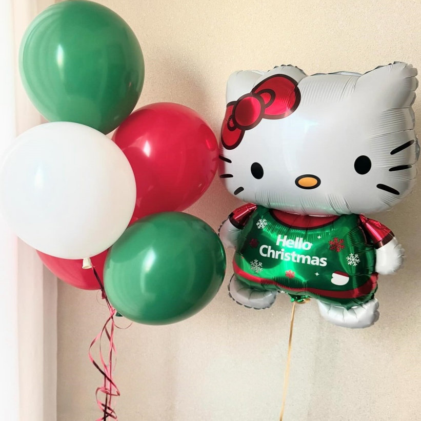 HelloKitty猫圣诞节气球卡通猫咪