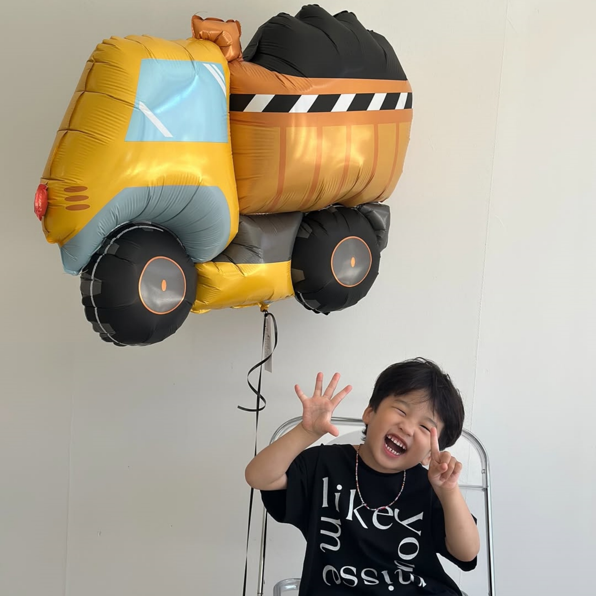 工程车卡通铝膜男孩汽车玩具气球