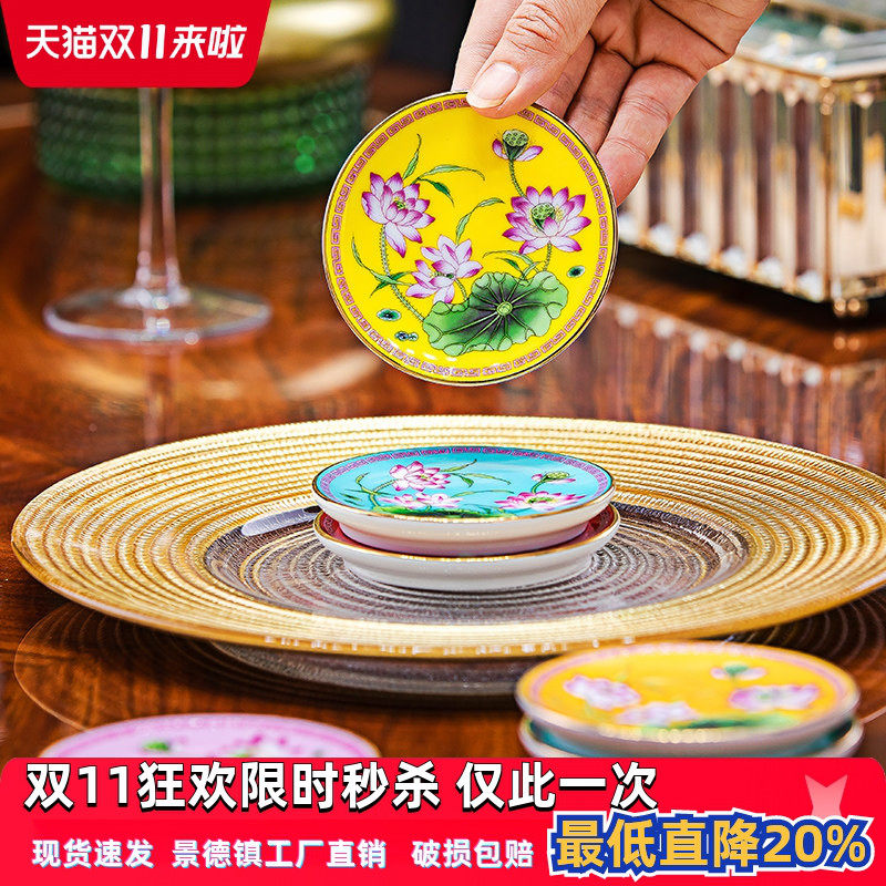 家用茶杯杯垫中式茶具杯垫
