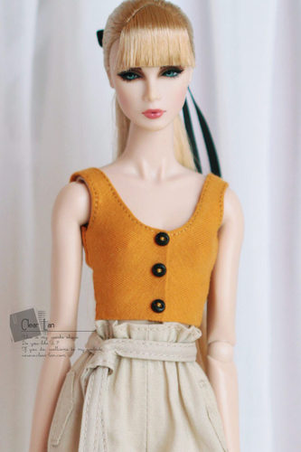 [M-201809-04]上衣/FR Momoko Barbie Blythe Mico 娃衣