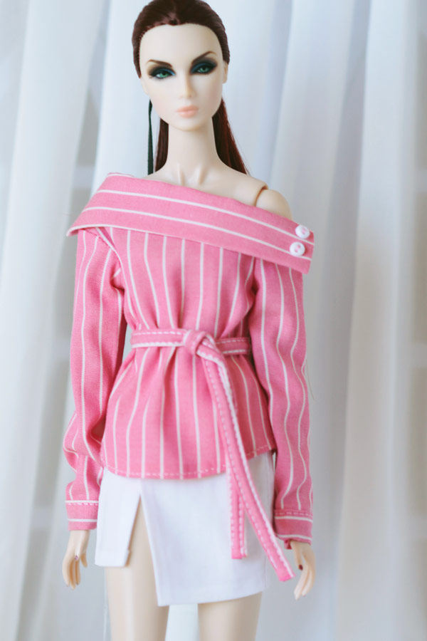 [M-201809-27]上衣/FR Momoko Barbie Blythe Mico 娃衣