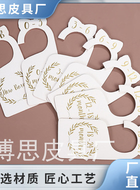 厂家直供现货批发 婴儿衣柜分隔板新生儿衣柜整理器里程碑挂牌