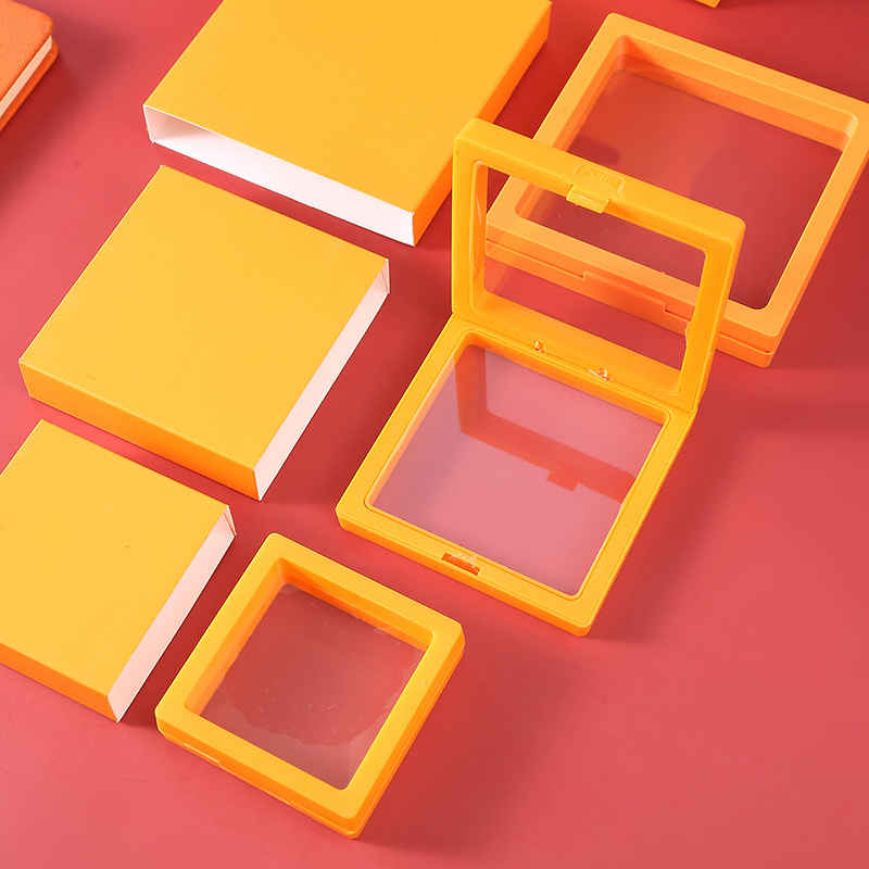 促销PE悬浮盒抽屉式盒悬浮盒卡纸封套 首饰戒指手镯包装展示