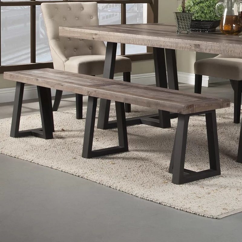 实木餐桌长方形复古桌椅组合长椅现代家用长凳床尾凳办公桌工作台