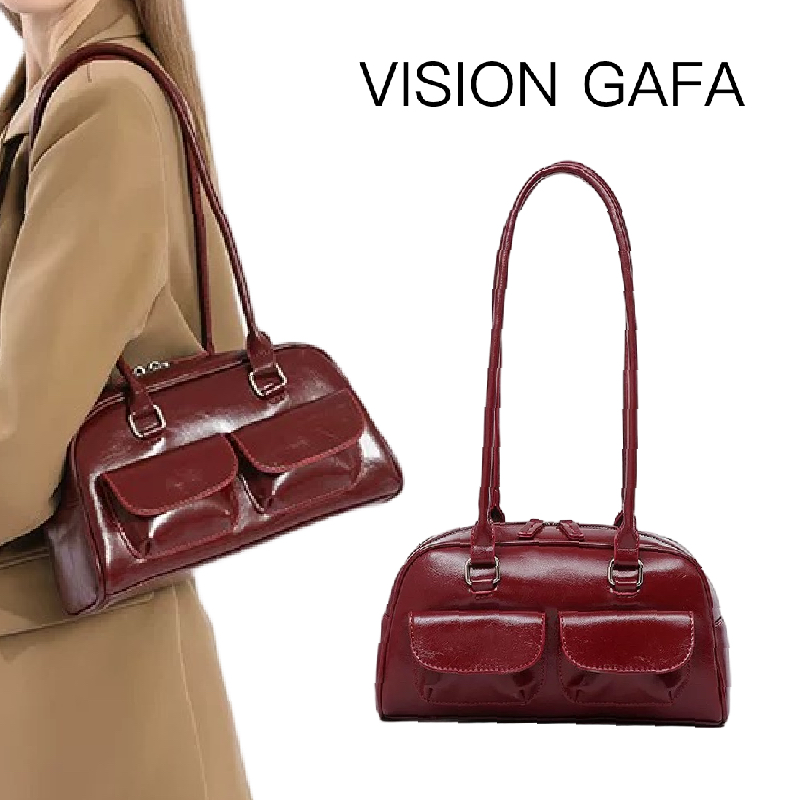 跨境韩国许允真同款油蜡皮保龄球包多口袋腋下包通勤手提单肩包包,箱包皮具/热销女包/男包,通用款女包,淘宝优惠券,粉丝福利购,淘宝优惠卷