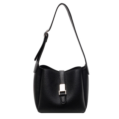 新款子母包小众设计感荔枝纹手拎斜挎包2025新款潮百搭时尚小包