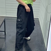 104 耐克Nike女子高腰梭织宽松直筒多口袋工装 010 DO7210 386 长裤