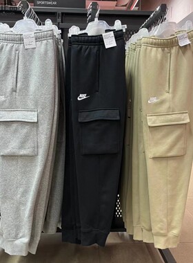 耐克工装裤男子秋冬加绒保暖束脚长裤 CD3130-010-063-410