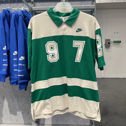nike男女潮款大勾polo衫短袖T恤