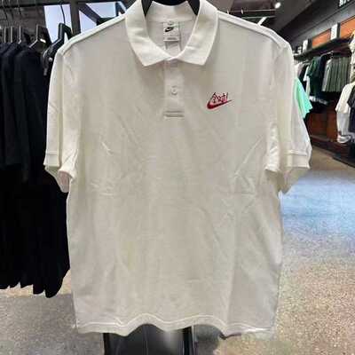 耐克男子满分全对刺绣翻领POLO衫