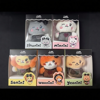 现货  新款GIDLE快闪女团MINI盒装公仔宋雨琦叶舒华公仔带盒包装