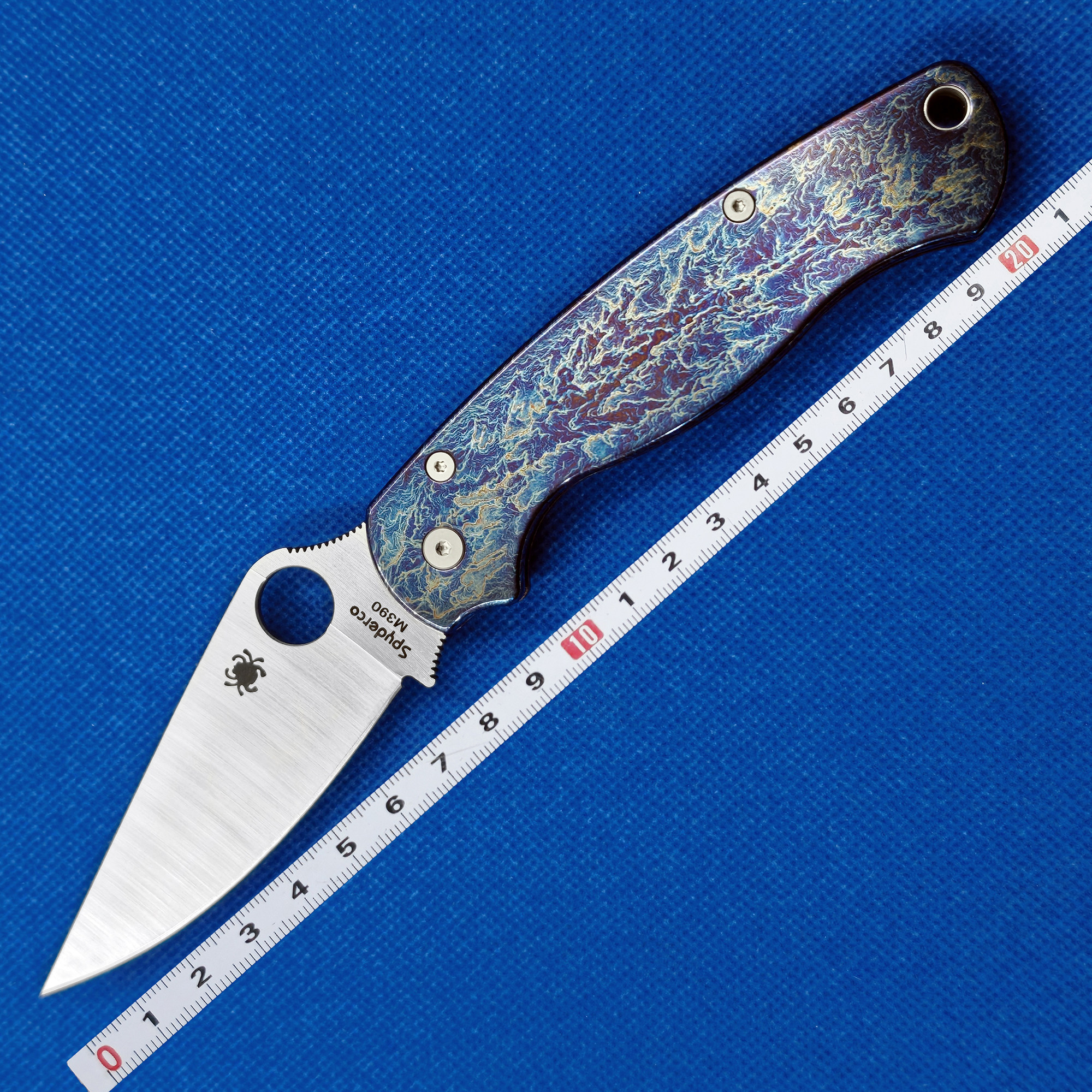 蜘蛛C81钛合金柄户外露营家用便携EDC水果刀工具刀