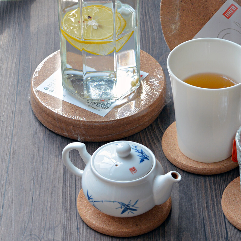 HHFA大号厚软木锅垫菜盘子垫碗垫餐桌垫隔热防烫杯垫碟木质锅垫子