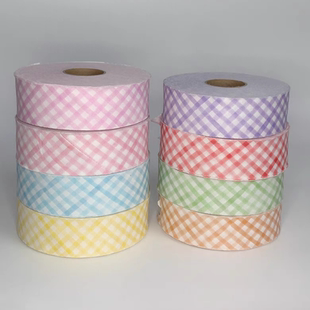 3.6CM包边条G大小格子豹纹宽细条纹水玉爱心波点水玉纯色斜纹卡包