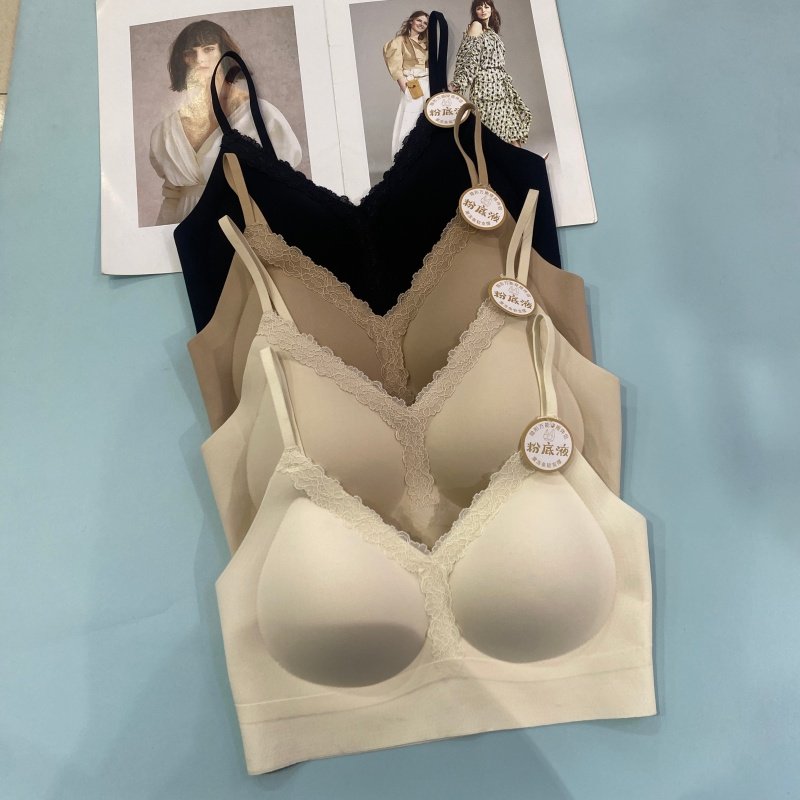 6257新款蕾丝拼接粉底液抹胸美背内衣薄款聚拢固定杯防走光裹胸,女士内衣/男士内衣/家居服,抹胸,淘宝优惠券,粉丝福利购,淘宝优惠卷
