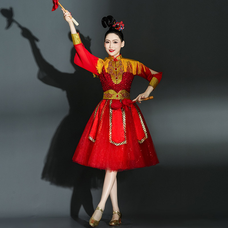 高档开业战鼓打鼓演出服图片