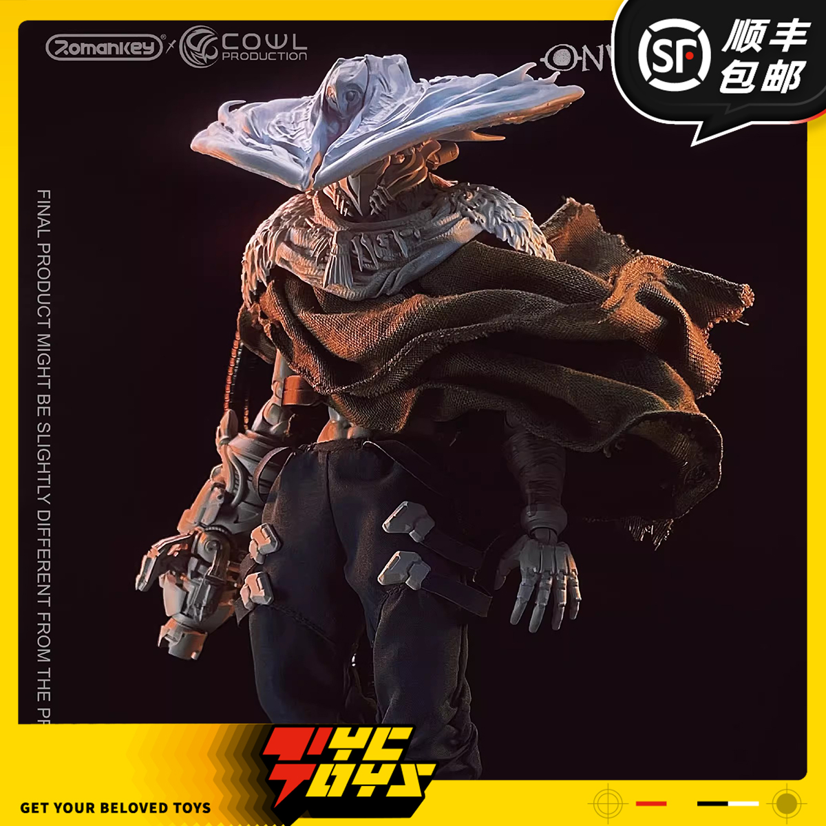 【TYCTOYS】预售 ROMANKEY COWL寤古帝祸1/12可动兵人手办摆件