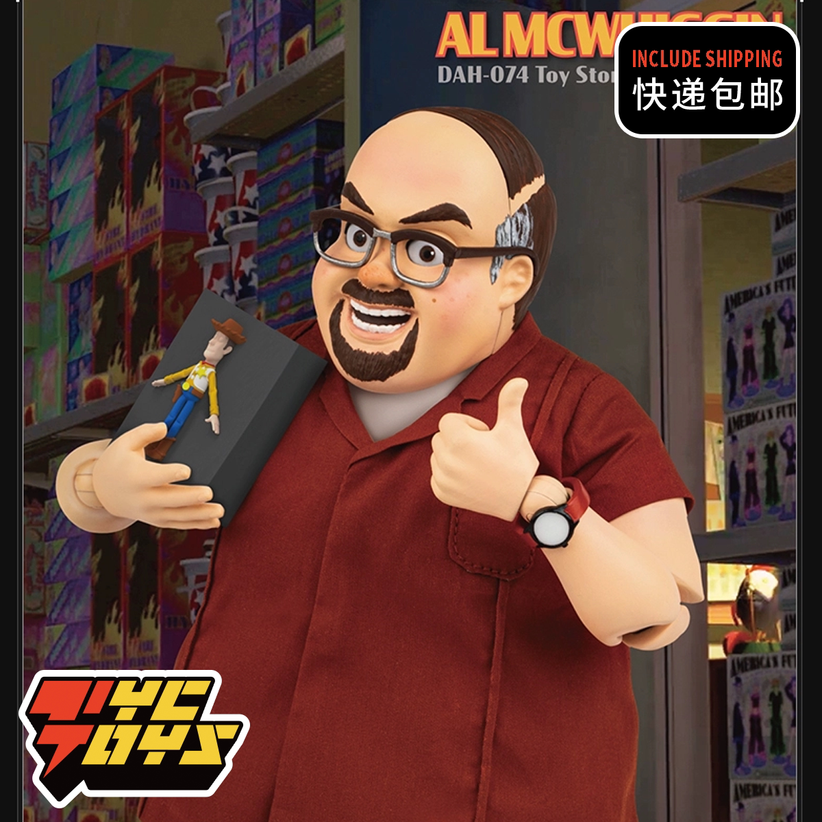 【tyctoys】现货 野兽王国玩具总动员2胖大叔艾尔可动人偶dah-074