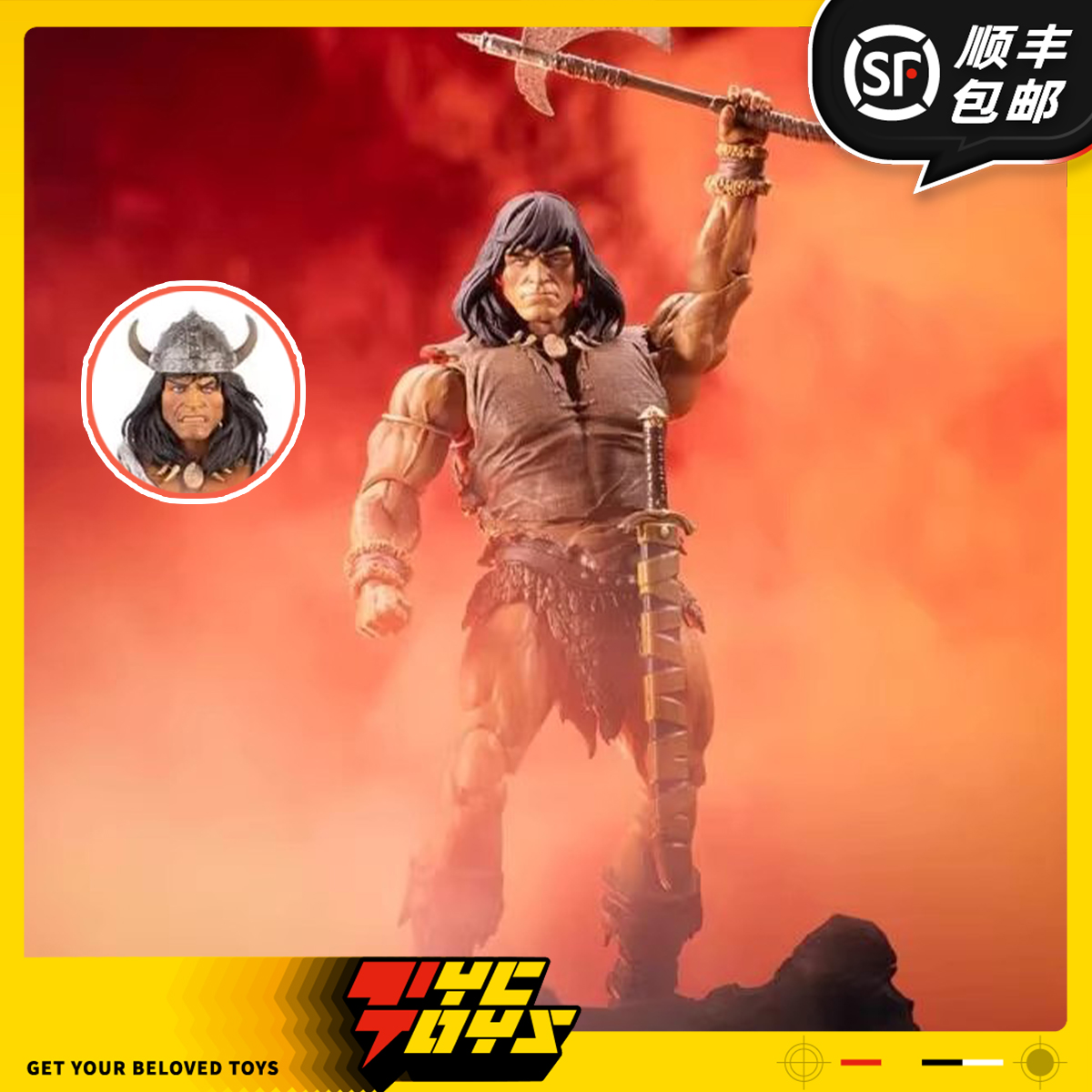 【TYCTOYS】定金预售 HC工作室野蛮人黑石之战柯南1/12可动人偶