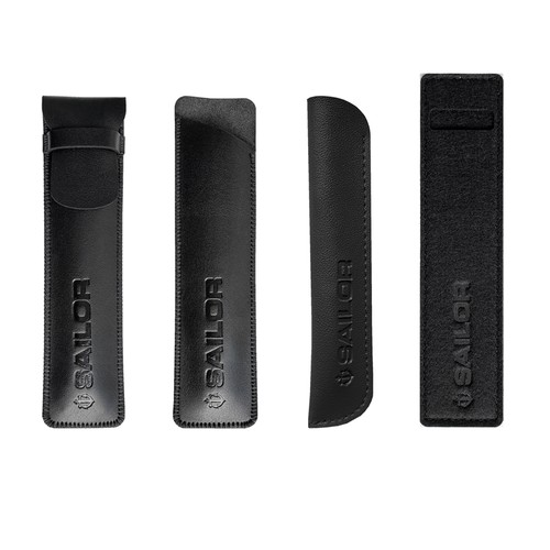 钢笔带盖款超纤皮真皮笔袋保护套