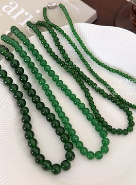 迷尚优品玻璃珠圆珠链女
