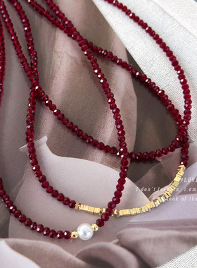 迷尚优品人造水晶人造水晶圆珠链