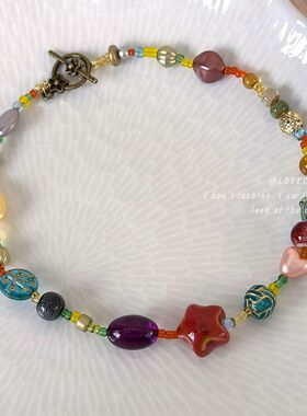 迷尚优品琉璃玻璃/琉璃锁骨链