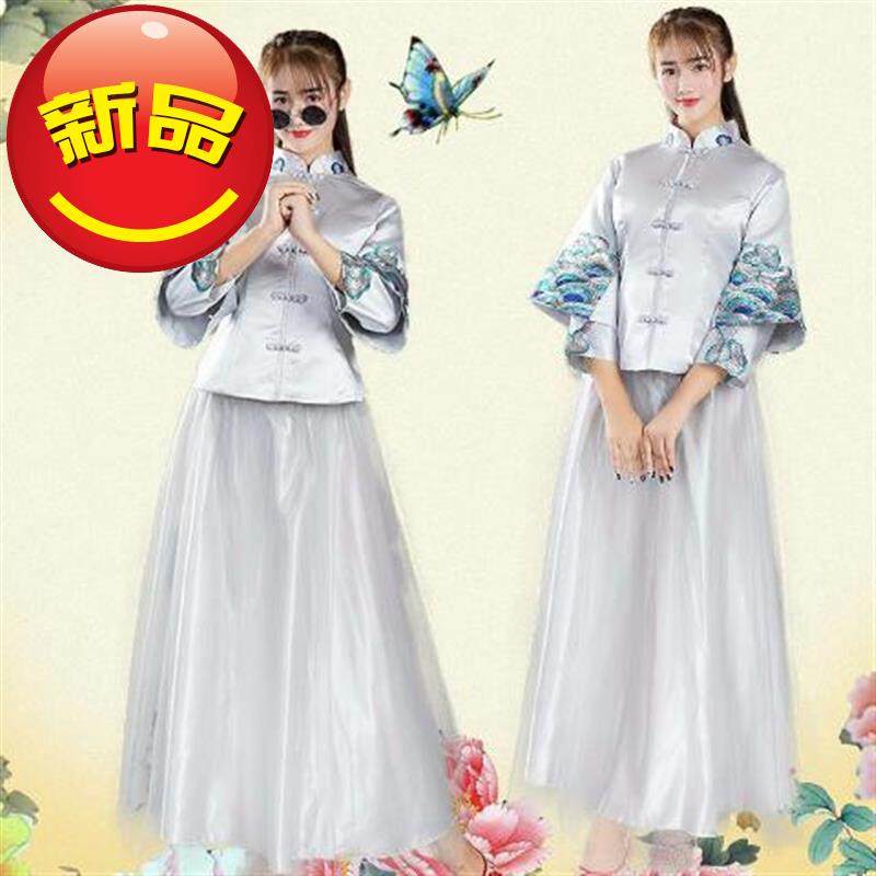 2019秋冬新款姐妹团伴娘礼服中式长款礼服合唱服婚纱缎|ruв категории Женская одежда, Cвадебные платья, платье/вечернее платье - от Buy2taobao.com для оказания профессиональной услуги покупки агента Taobao