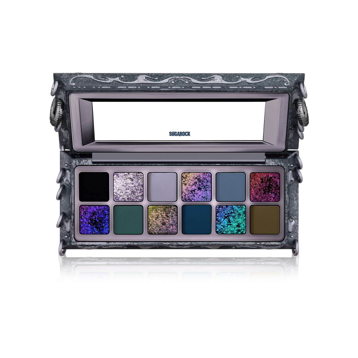 thumbnail for Lotus Dragon Blue Sugarock "Mark" Dark Dust 12-color eyeshadow palette