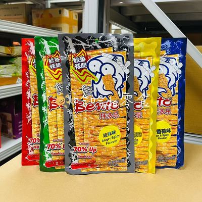 拌多乐鱼片鱿鱼干甜辣即食