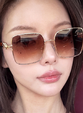 欧美大框太阳眼镜女复古方形墨镜