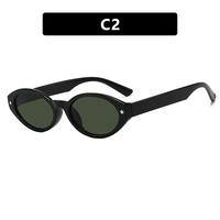 2026 Oval sunglasses Oval sunglasses women UV protection sunglasses sunburn small frame sunglasses thumbnail 2