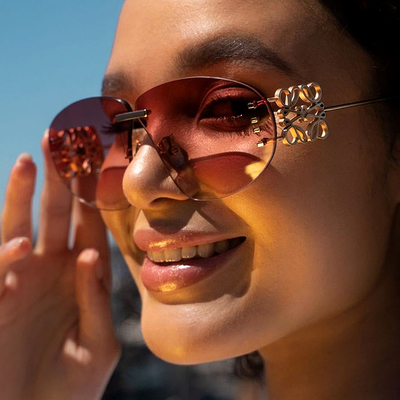 蛤蟆镜太阳镜金属腿遮阳欧美女