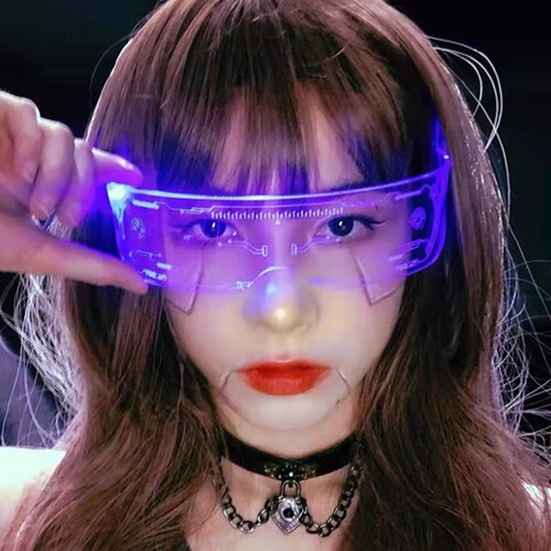 Punk glasses LED Disco bar light sunglasses party fashion