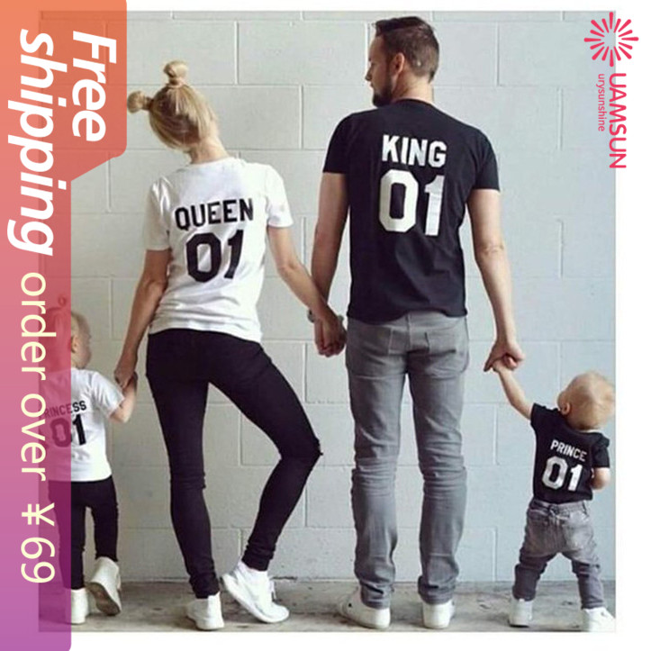 family clothing t shirt couple father and son matching set
